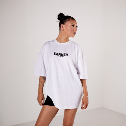 Earner Oversize White Tee