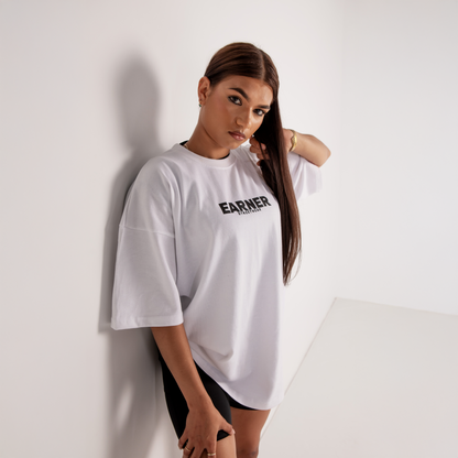 Earner Oversize White Tee